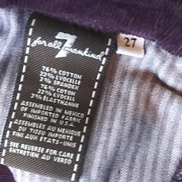 New Seven lightweight cords size 27/30 - Picture 3 of 3